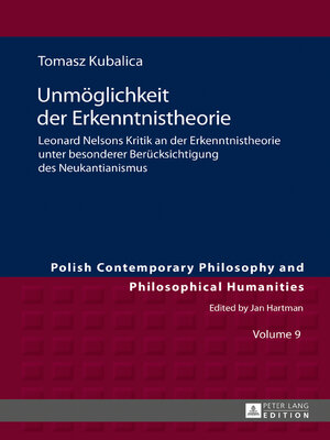 cover image of Unmoeglichkeit der Erkenntnistheorie